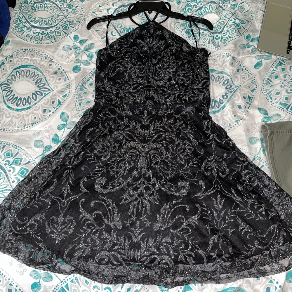 Halter Semi-Formal Skater dress